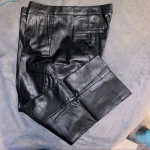 Banana Republic Vegan Leather Trouser Pants